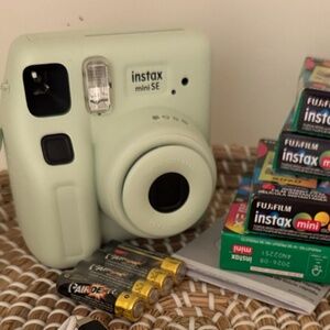Instax Polaroid camera and film